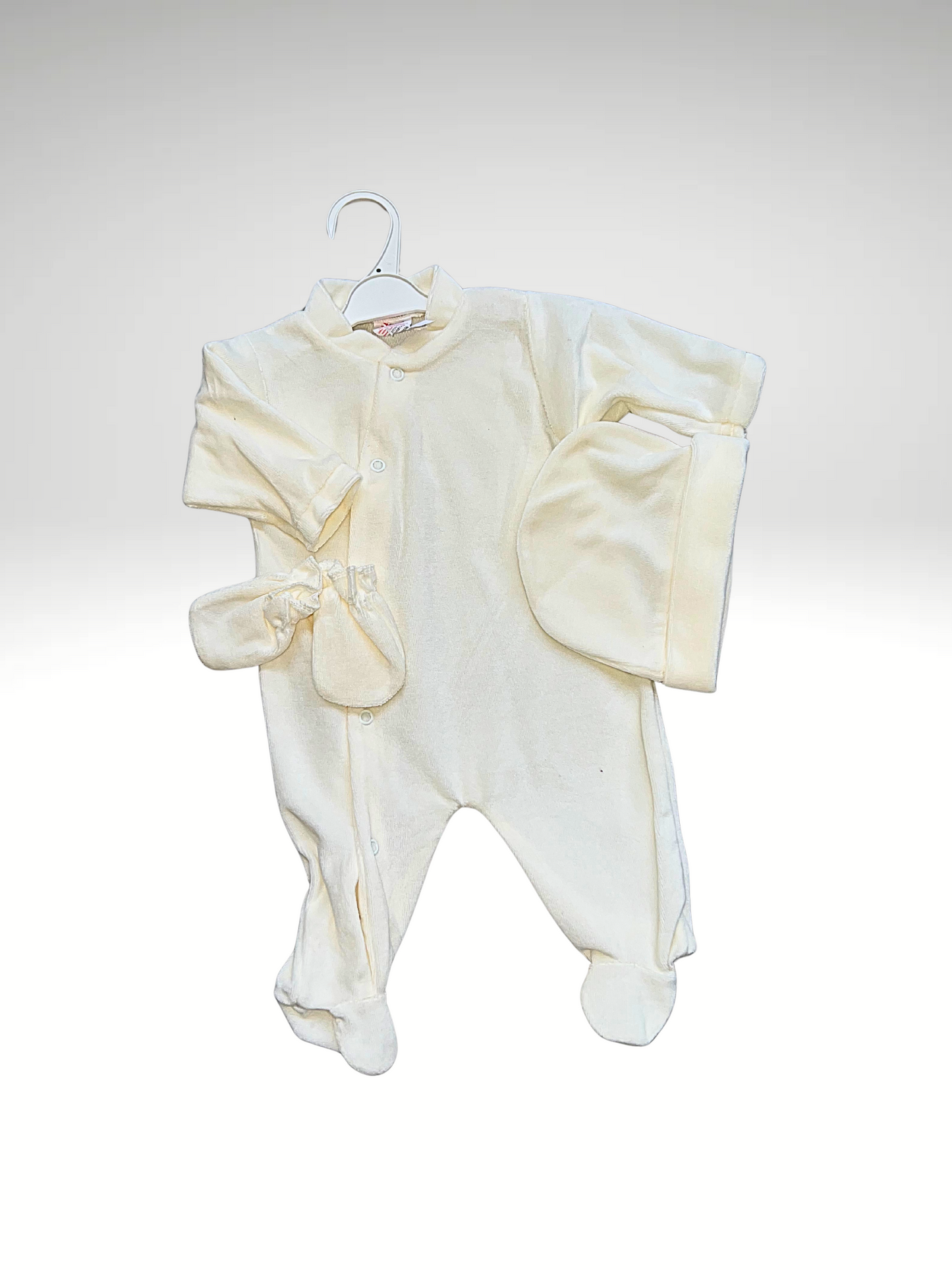 Pyjama 3 pièces velour