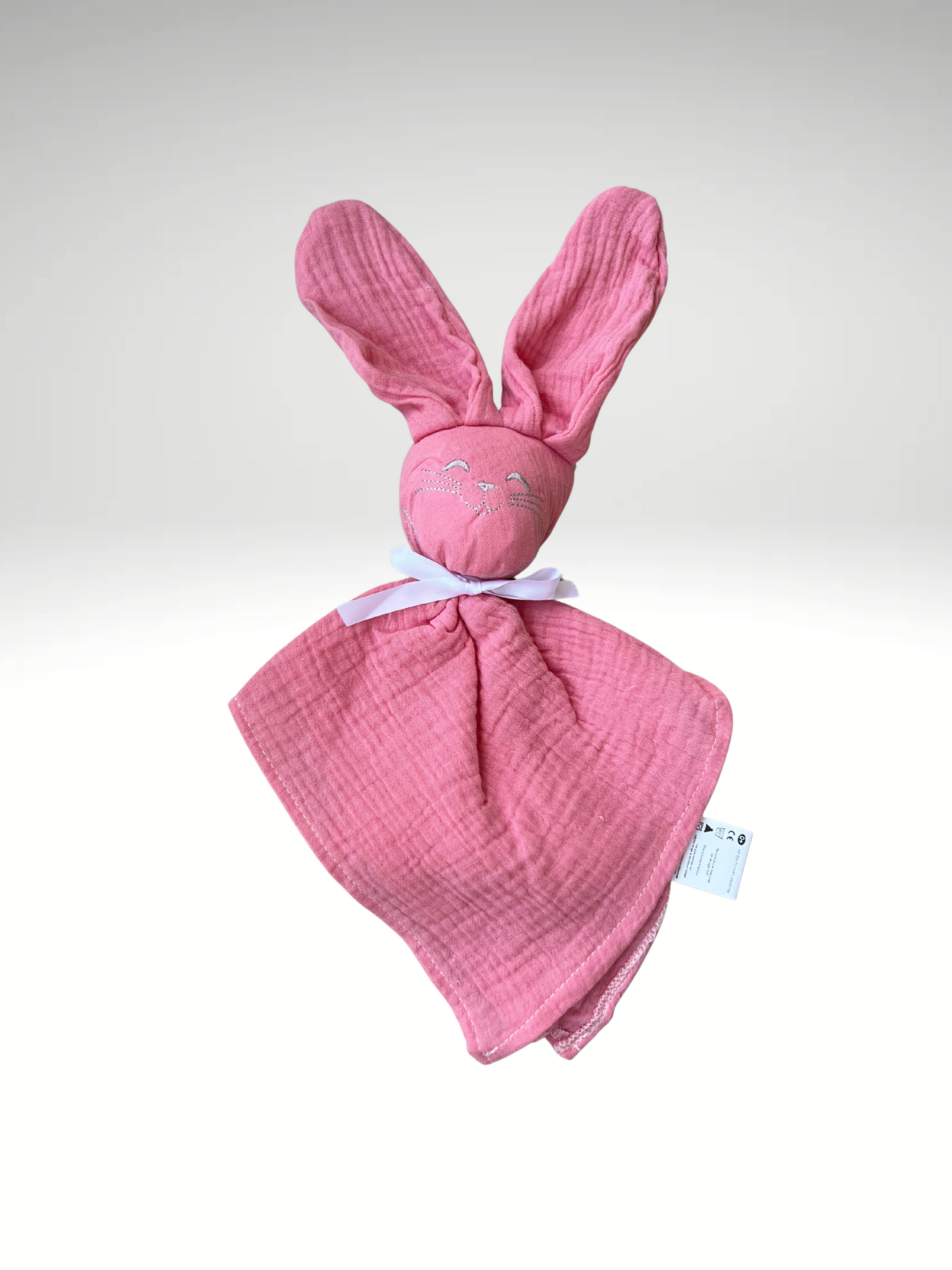 doudou lapin gaze de coton