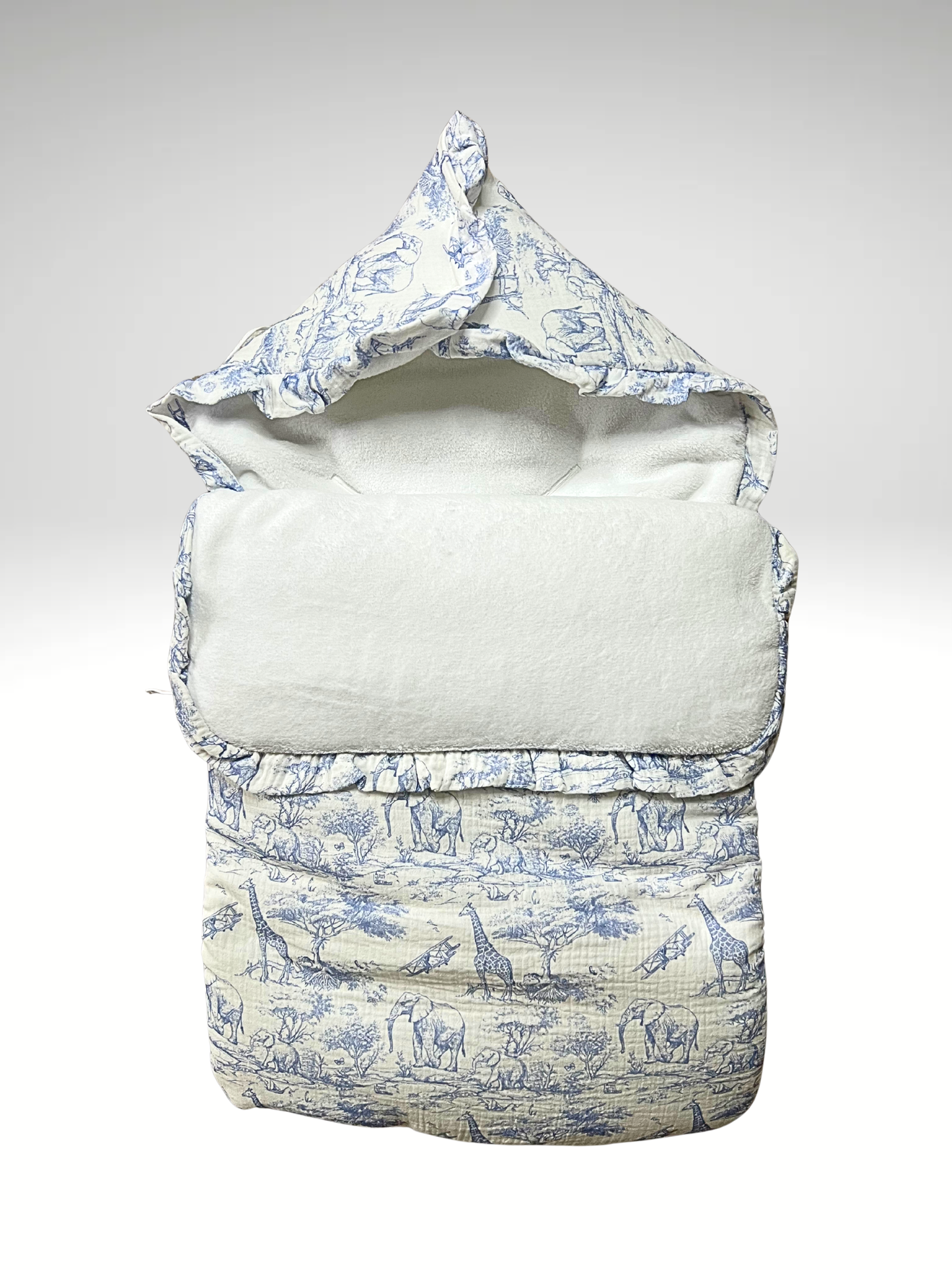 Nid d’ange SAFARI en gaze de coton intérieur polaire