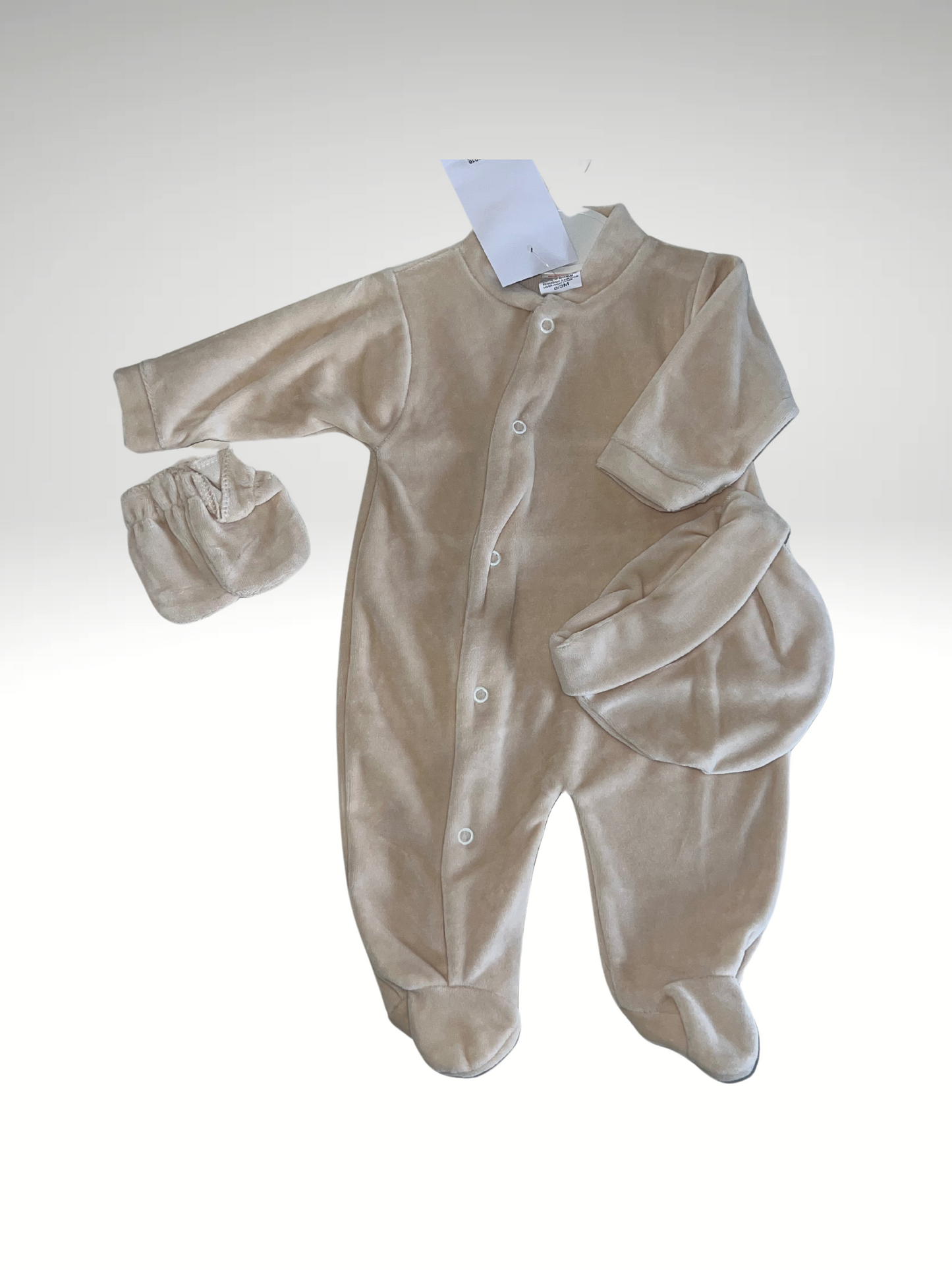 Pyjama 3 pièces velour