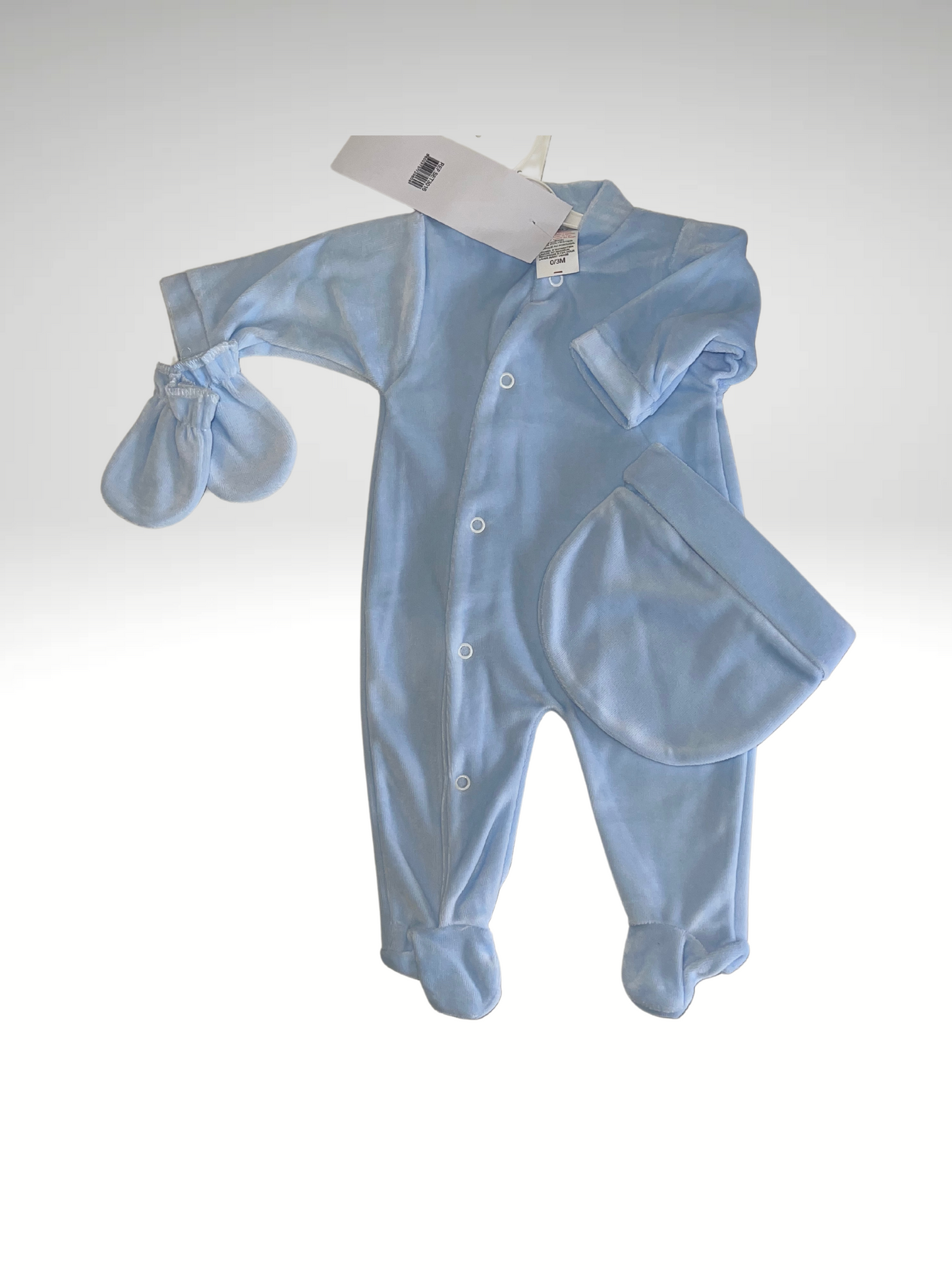 Pyjama 3 pièces velour