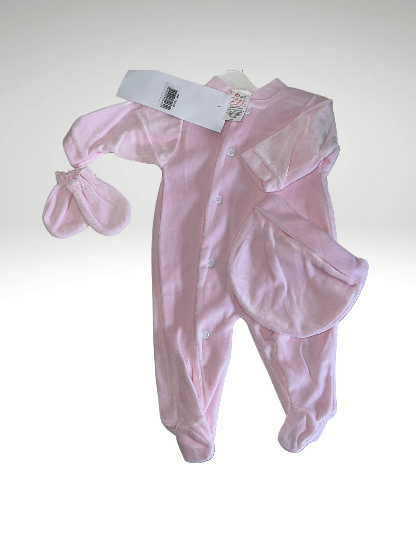 Pyjama 3 pièces velour