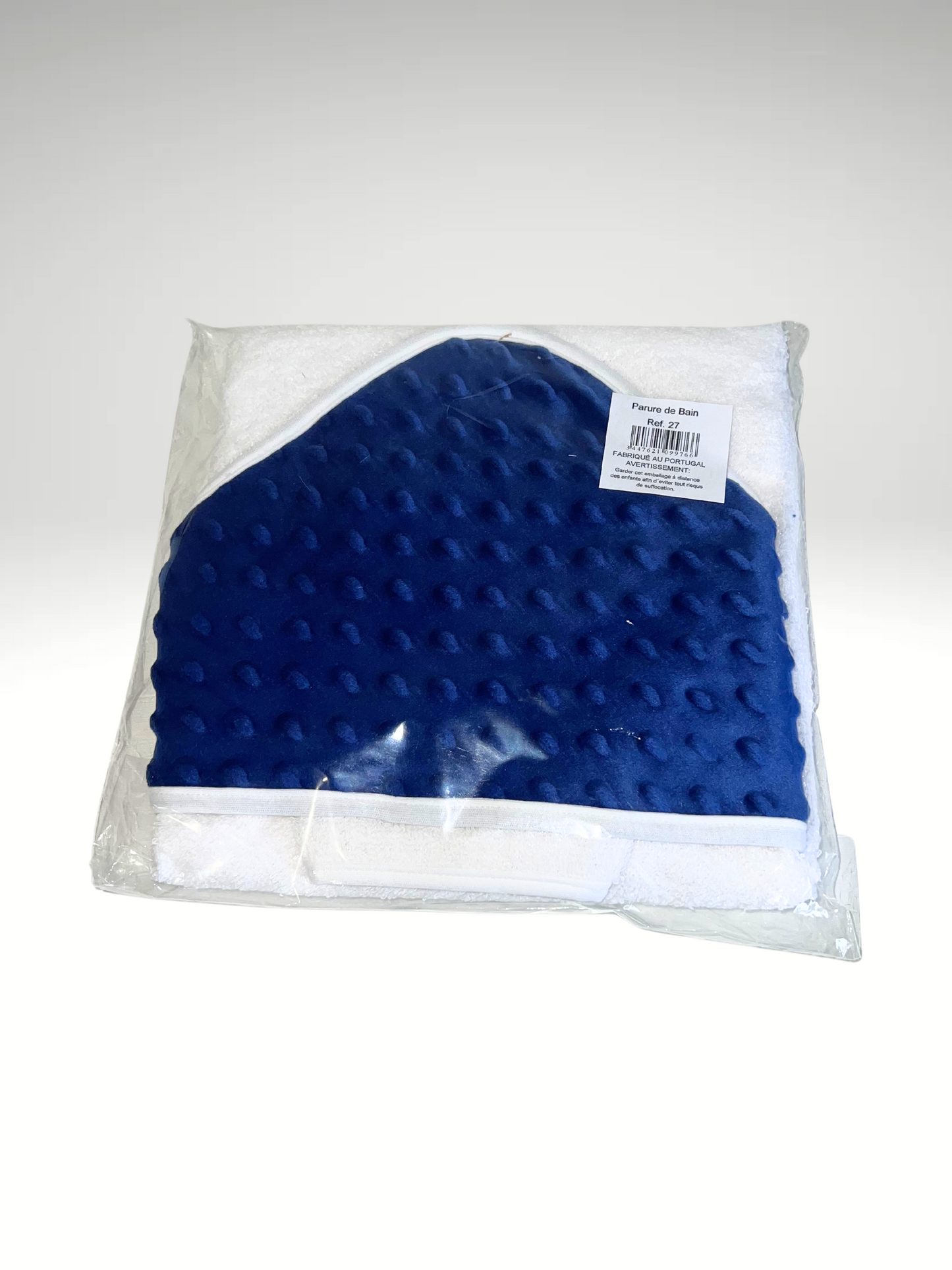 cape de bain + gant de toilette minky