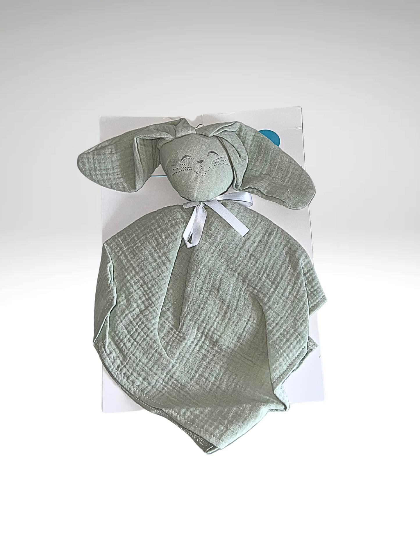 doudou lapin gaz de coton