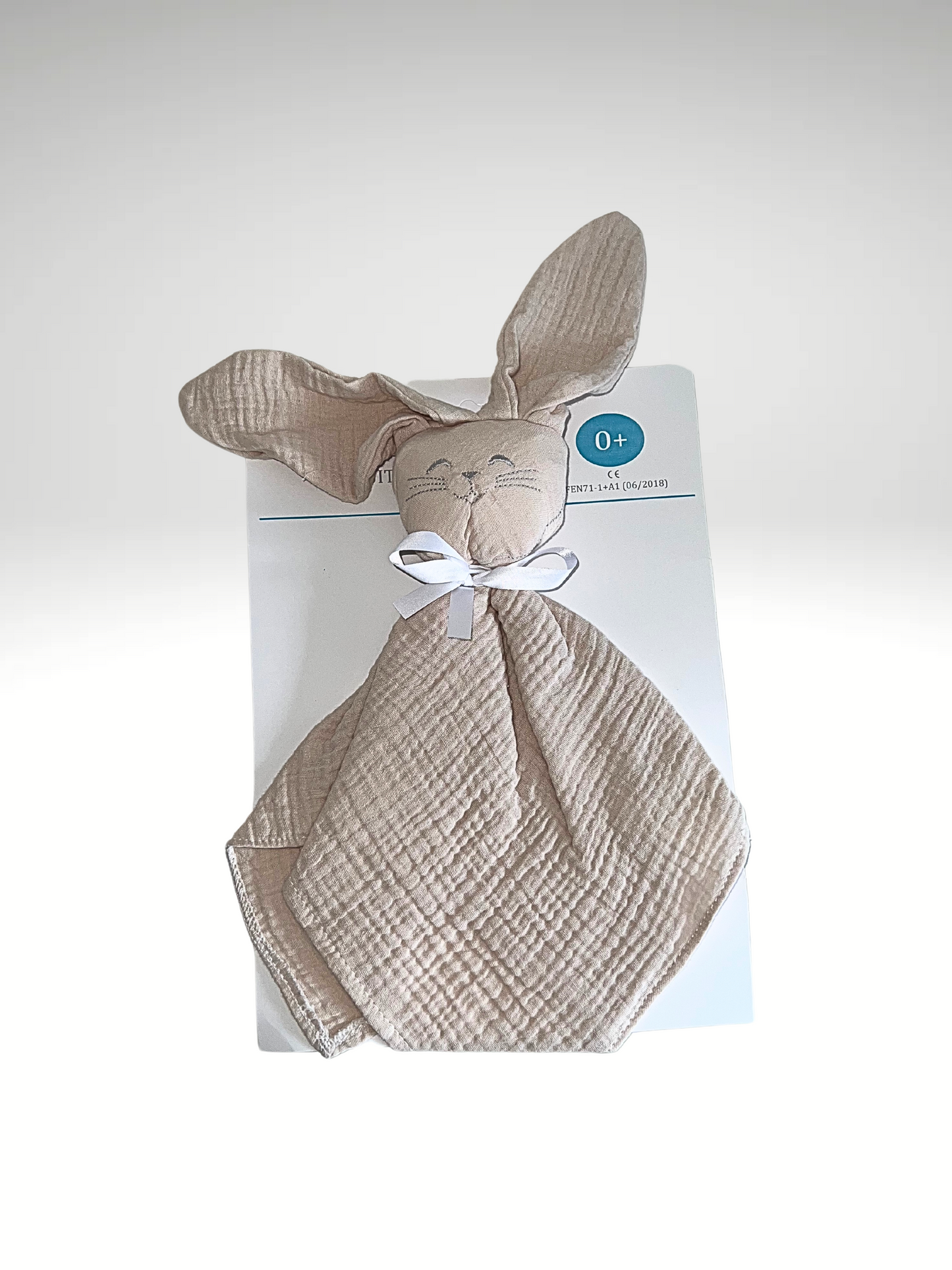 doudou lapin gaz de coton