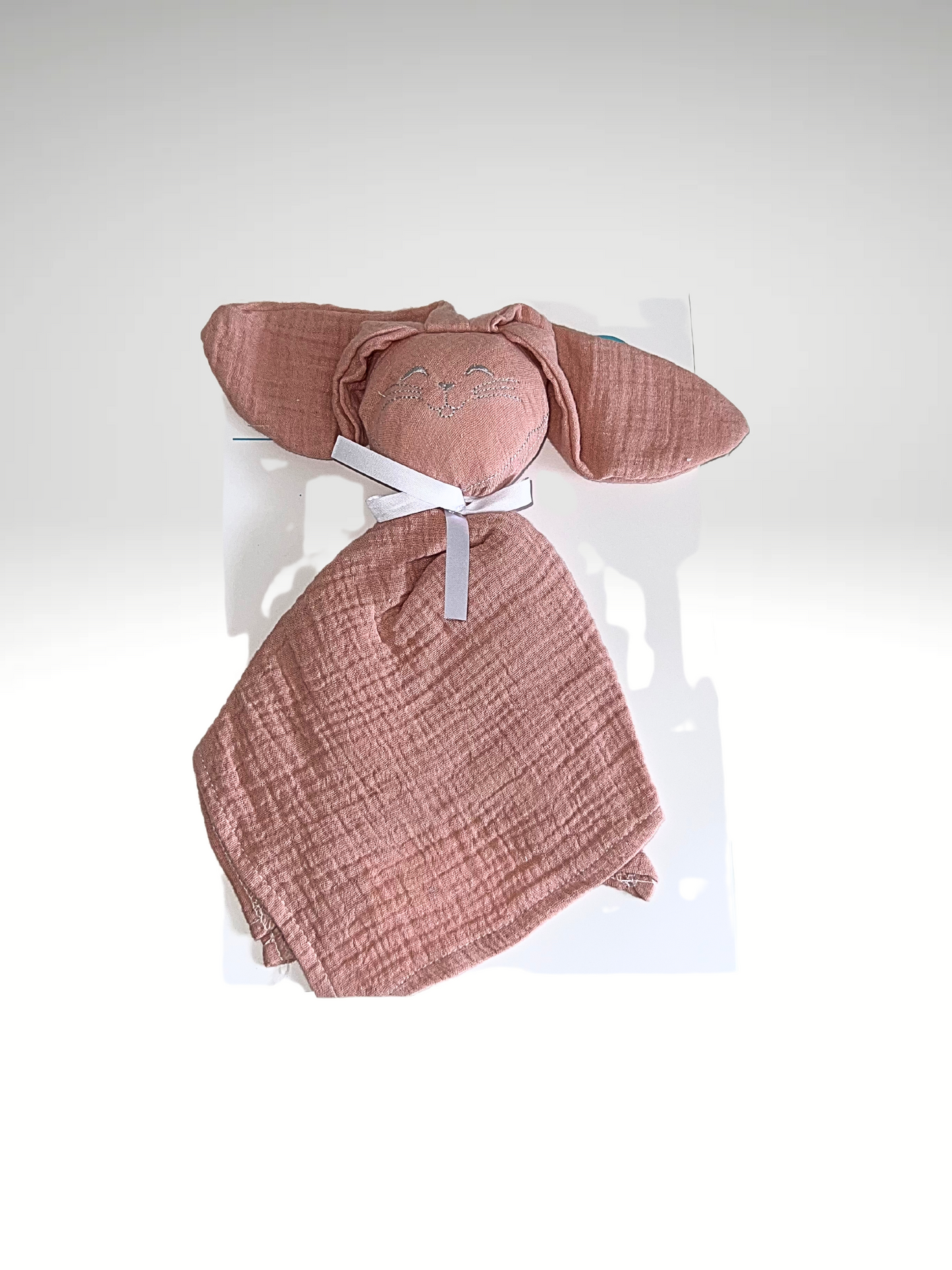 doudou lapin gaz de coton