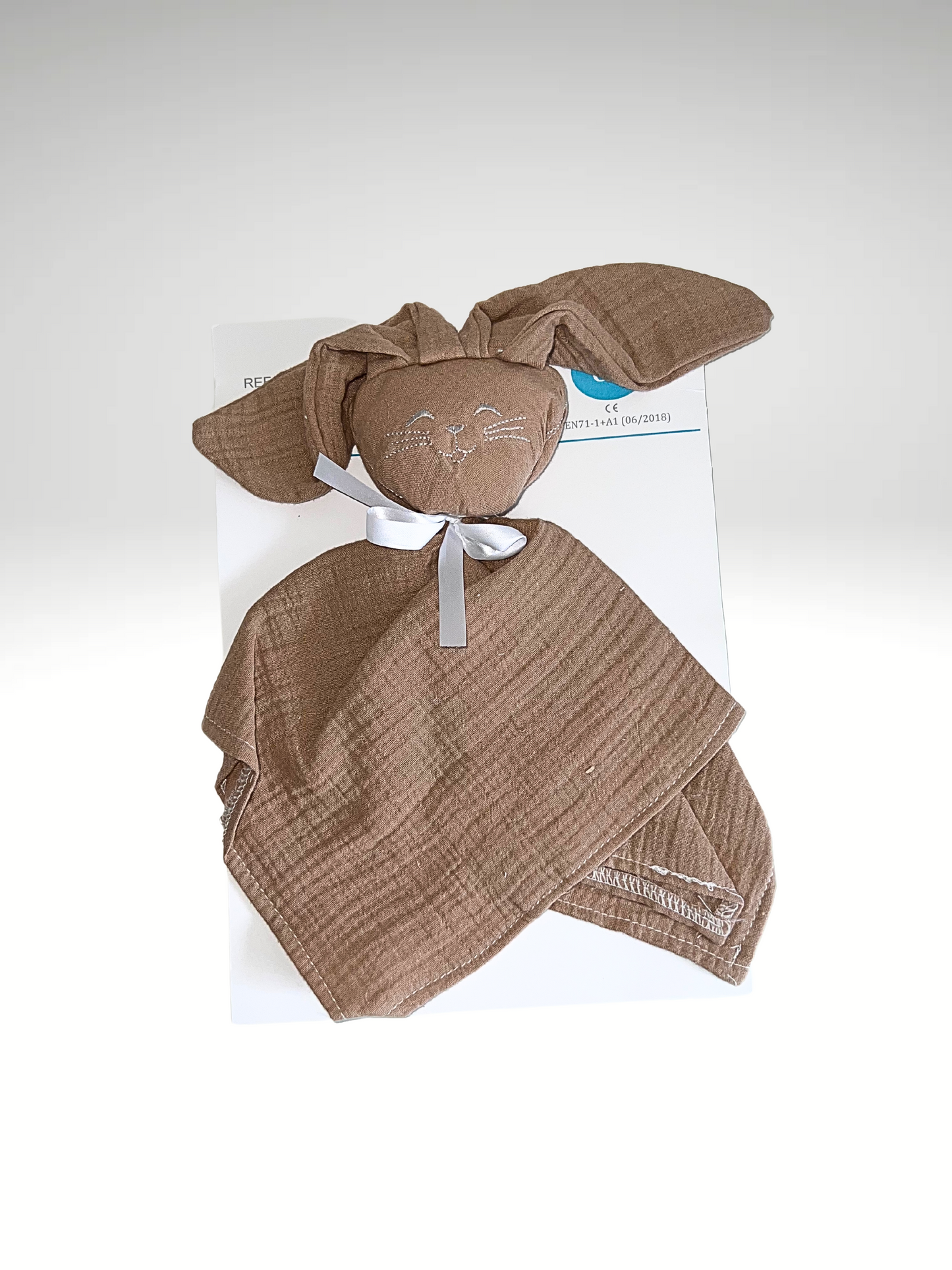 doudou lapin gaz de coton