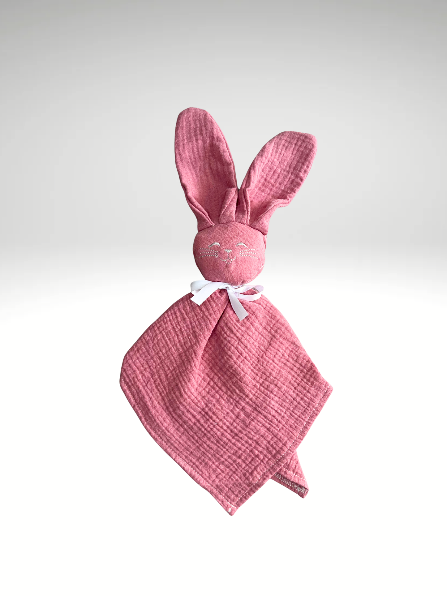 doudou lapin gaze de coton