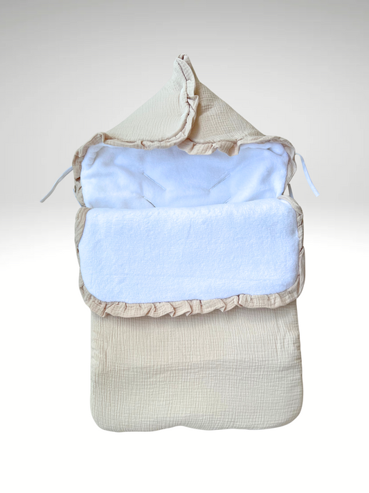 Nid d’ange en gaze de coton intérieur polaire