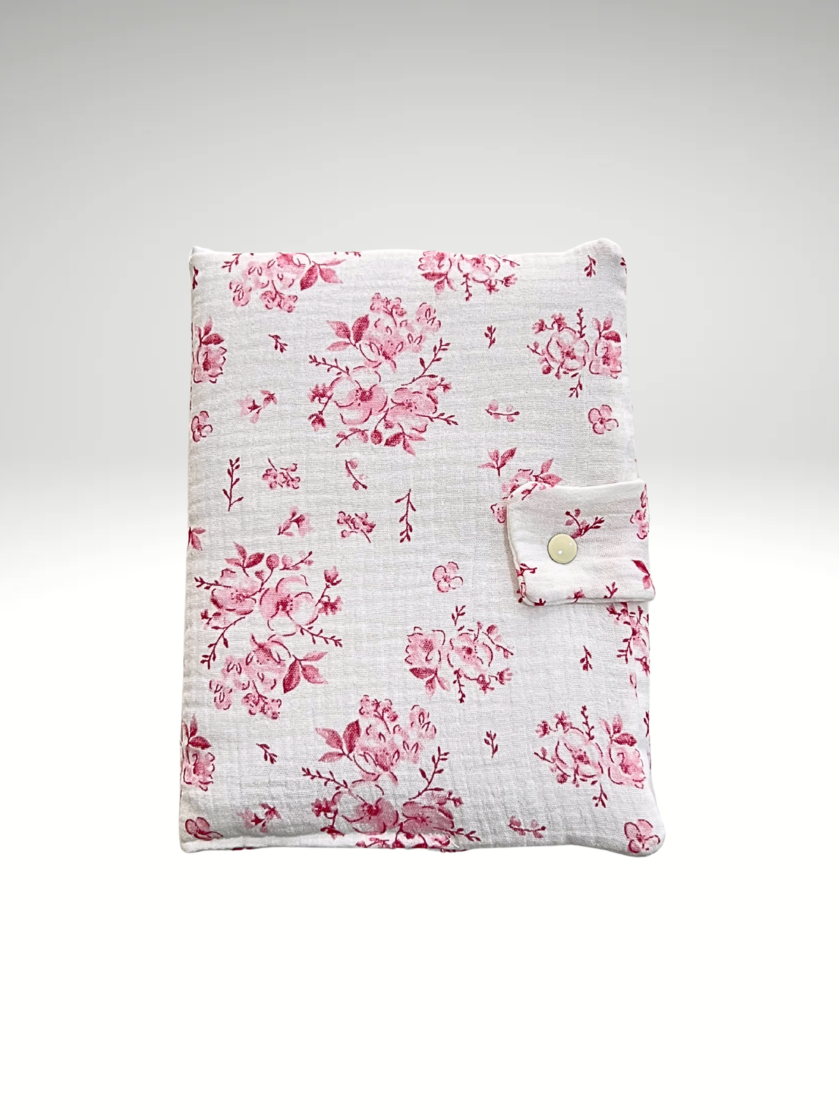 Protège carnet de santé FLEURI gaze de coton